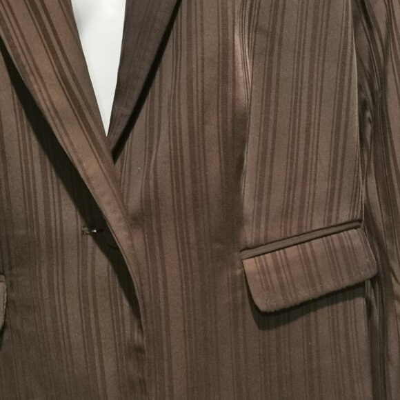 Tonal Striped Blazer Size 16P EUC #138 - Picture 2 of 6